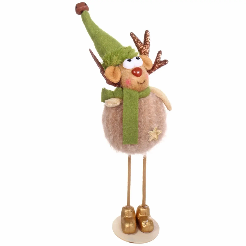 Фигурка «Олененок в шарфике» 21 см (в ассортименте), Зеленый
