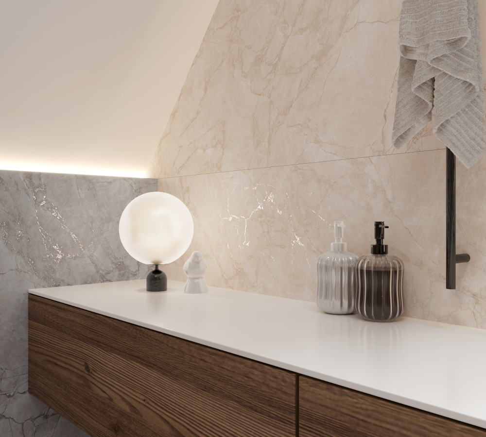 Керамогранит, Arcadia Ceramica, ARCTIC PEARL, 1200x600 мм, карвинг