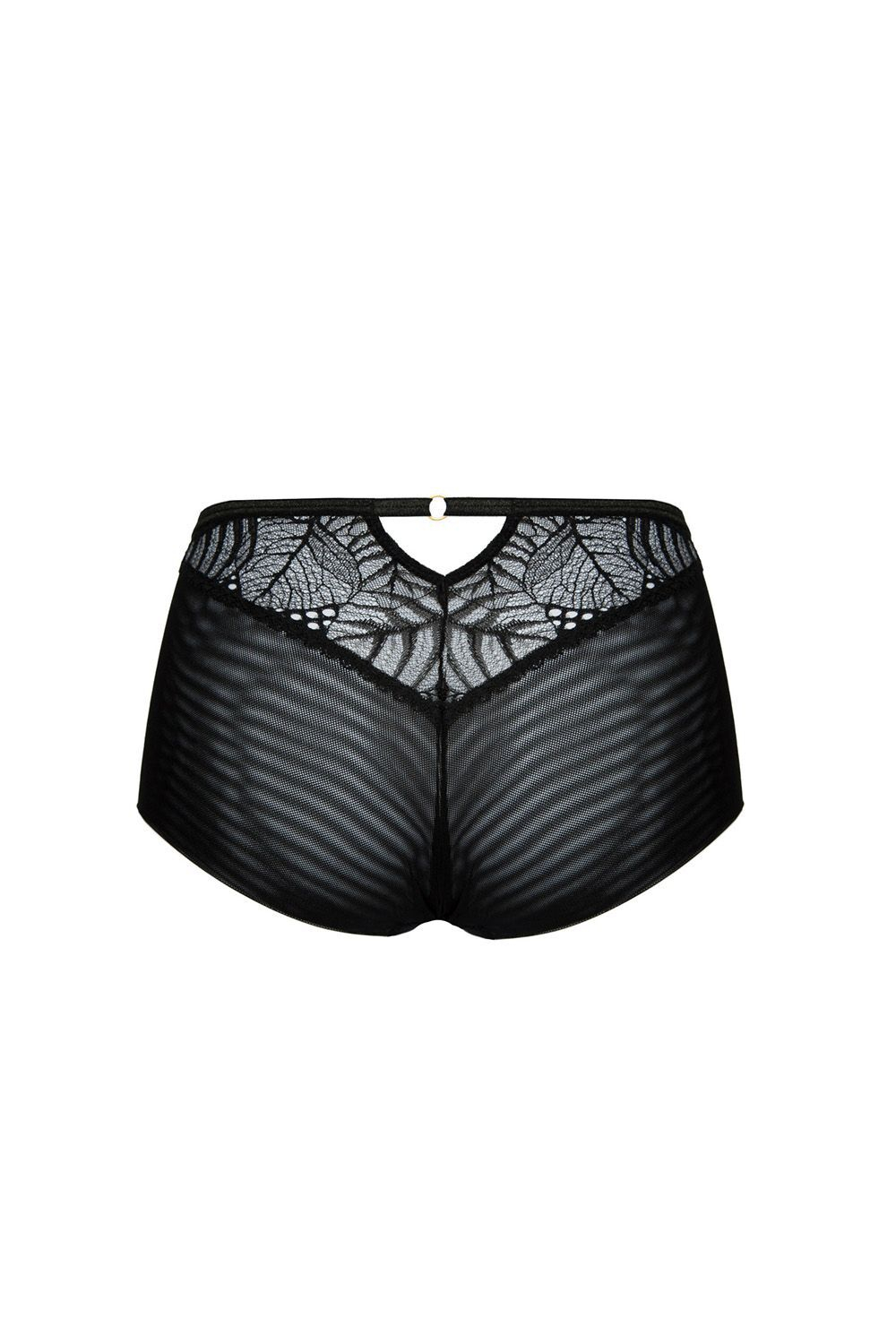 Черные трусики с высокой линией талии Beverly (Размер: 44) (Цвет: черный)