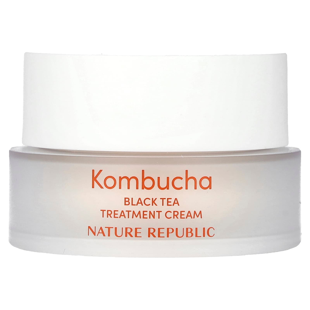 Nature Republic, черный чай комбуча, лечебный крем, 70%, 50 мл (1,69 жидк. унции)
