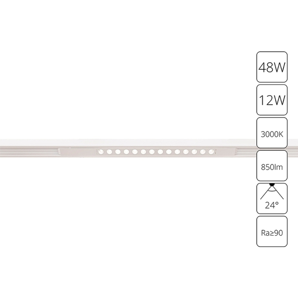 Магнитный трековый светильник Arte Lamp OPTIMA A7286PL-1WH