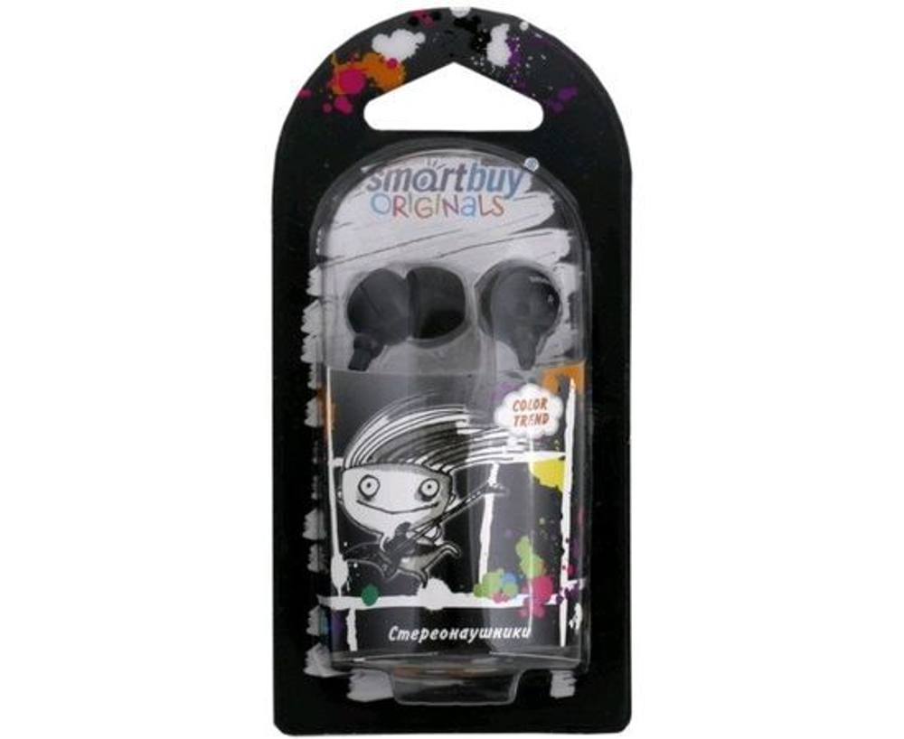 Наушники проводные с микрофоном, вакуумные, jack 3.5 мм, черные, 1,2 м