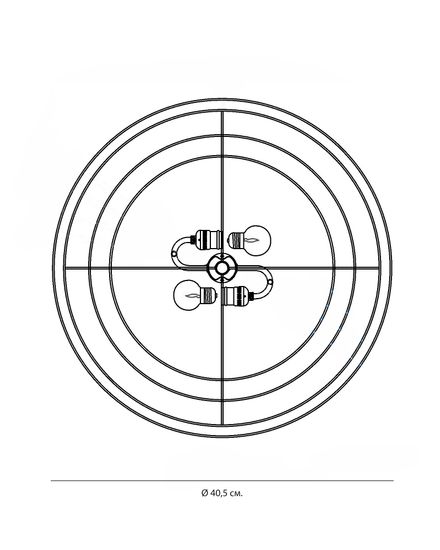Серебряная люстра “Вирджил”