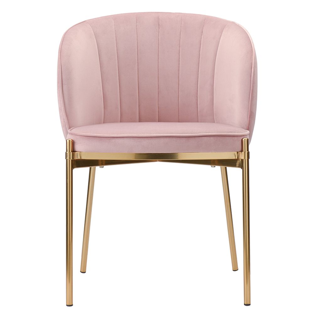 Стул Coral, велюр, пыльная роза