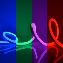 ULS-N02-5050-60LED-m-13mm-IP67-DC12V-14W-m-5M-RGB Светодиодная гибкая герметичная лента. NEON. Катушка 5м. в блистере. RGB. ТМ Uniel