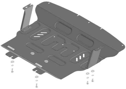 Защита радиатора, картера двигателя. 2 мм, Сталь. для Sollers SF1 2025-н.в., Motodor.78703