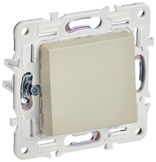 SKANDY Выключатель 1-клавишный 10А SK-V01B бежевый IEK