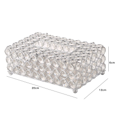 Салфетница Kassatex Crystal Round Silver