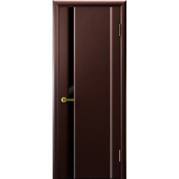 Межкомнатная дверь шпон Legend Синай 1 венге с чёрным стеклом