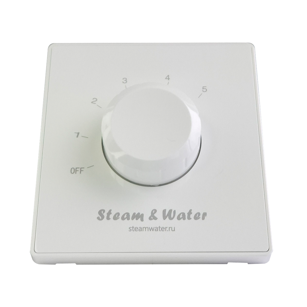 Настенный регулятор громкости звука настенный Steam&water SOUND CONTROL White 230 (Цвет белый, 5 уровней громкости, 4-8 Ом, 30W)