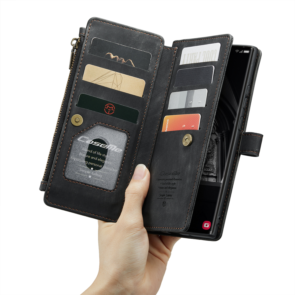 Многофункциональный чехол-кошелек CaseMe 3 in 1 Matte Wallet для Samsung Galaxy S26 Ultra