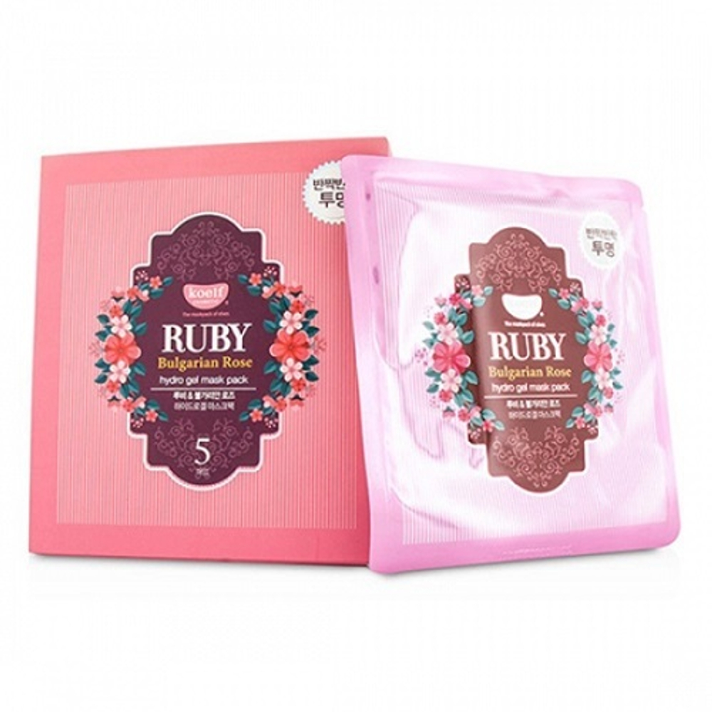 Маска гидрогелевая для лица Рубин и масло розы Koelf Ruby&Bulgarian Rose Hydro Gel Mask Pack 30г
