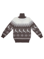 Кофта вязаная на молнии с карманами "Арктика"