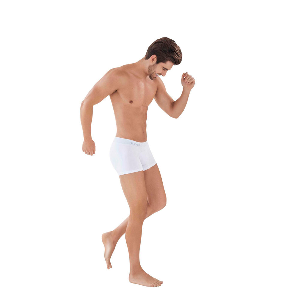Мужские трусы боксеры белые Clever CARIBBEAN BOXER 088201