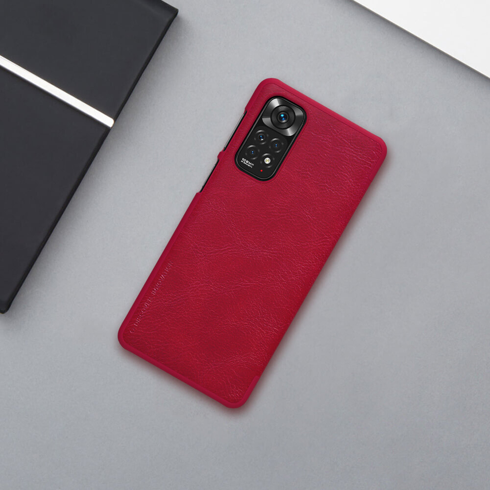 Кожаный чехол-книжка Nillkin Leather Qin для Xiaomi Redmi Note 11S