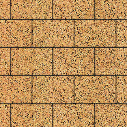 Тротуарная плитка ПРЯМОУГОЛЬНИК 300х200 мм - Листопад гранит Сахара