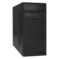 Корпус для компьютера Exegate EX291274RUS Корпус Minitower ExeGate BAA-109U2-AAA450 (mATX, AAA450 8см, 2*USB+2*USB3.0, аудио, черный)