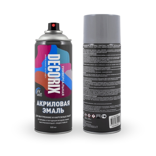 Эмаль аэрозольная DECORIX универсальная Светло-серый А27 (0,52л) 0101-27 DX