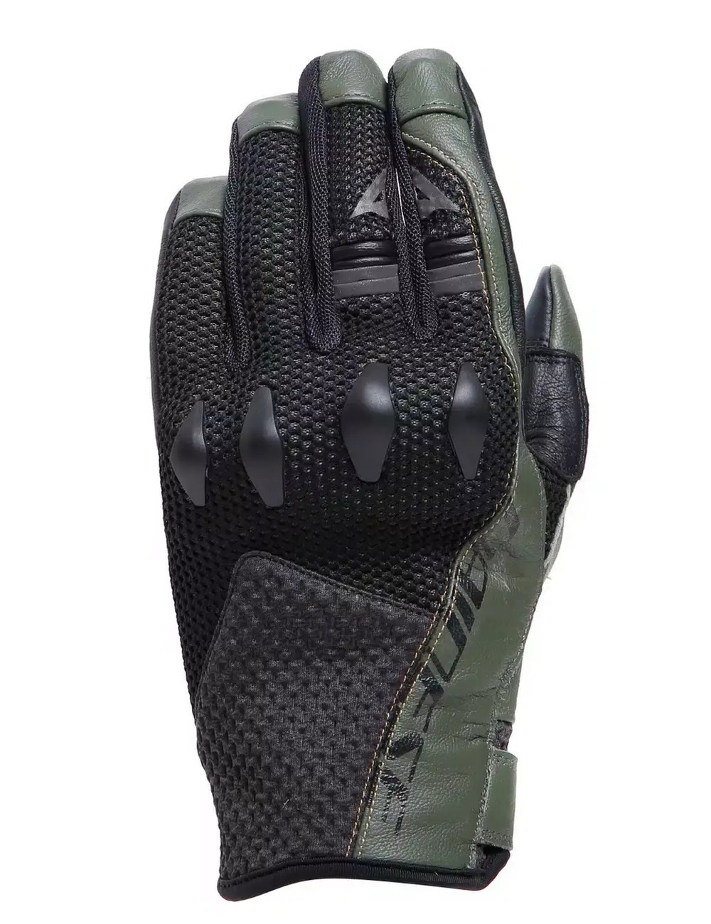 Мотоперчатки комбинированные Dainese KARAKUM ERGO-TEK Black/Army-Green, S
