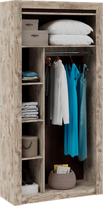 Хилтон Шкаф 2-х ств. комбинированный