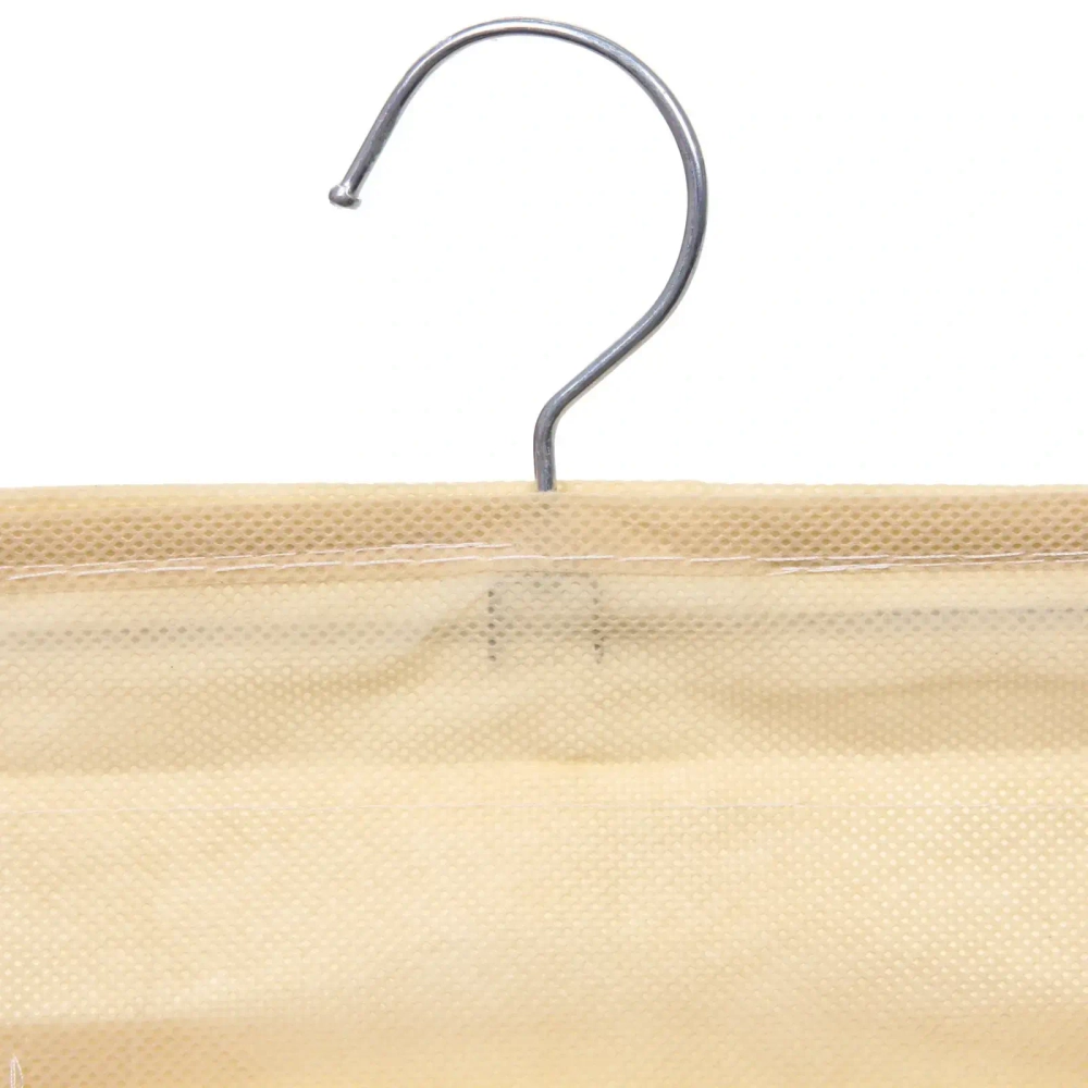 Органайзер двухсторонний подвесной для хранения вещей с крючком «ИДЕЯДОМА», цвет бежевый, 24 кармашка, 75*39см