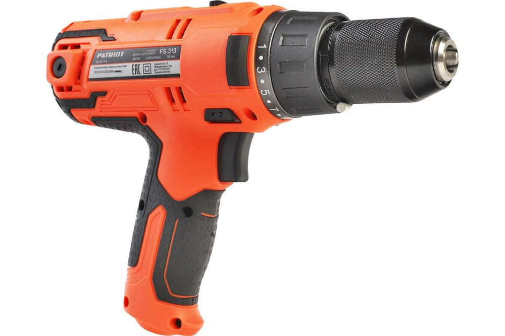 Сетевая дрель-шуруповерт PATRIOT FS 313 120301413, 0-1400 об/мин, 1.54 кг