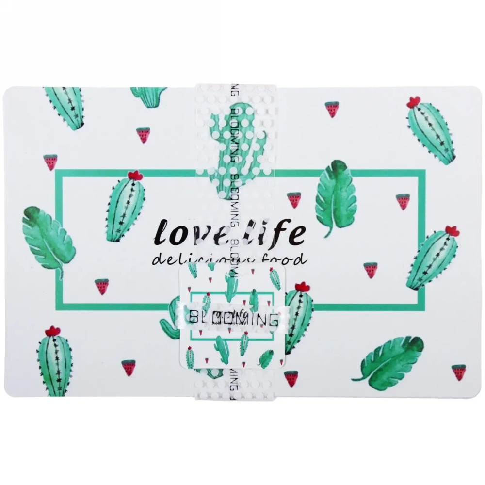 Салфетка на стол 43*28см в наборе 6+6шт «Кактусы»