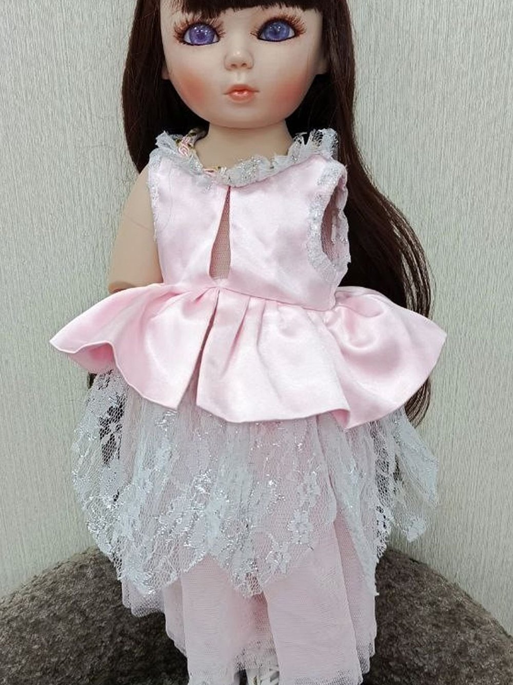 УЦЕНКА1Кукла Реборн виниловая, шарнирная 45см в пакете (FA-442)