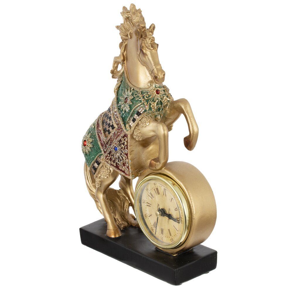 GAEM Фигурка декоративная "Лошадь" с часами (AAAx1,н/п), L16 W5 H22 см