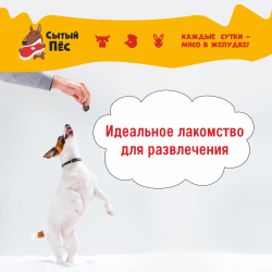 Лакомства для собак Сытый пёс / Трахея утиная / 50 грамм