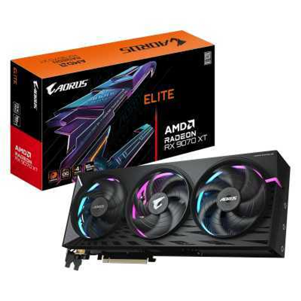 Видеокарта GigaByte AMD Radeon RX 9070 XT 16Gb GV-R9070XTAORUS E-16GD 1.0