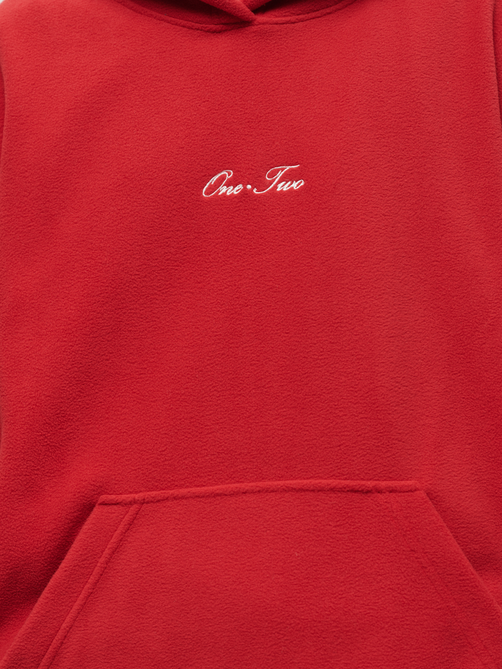 Drawstring Hoodie Red High
