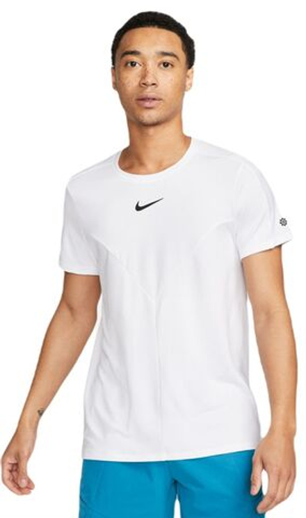 Мужская теннисная футболка Nike Court Dri-Fit Slam Tennis Top - белый, черный