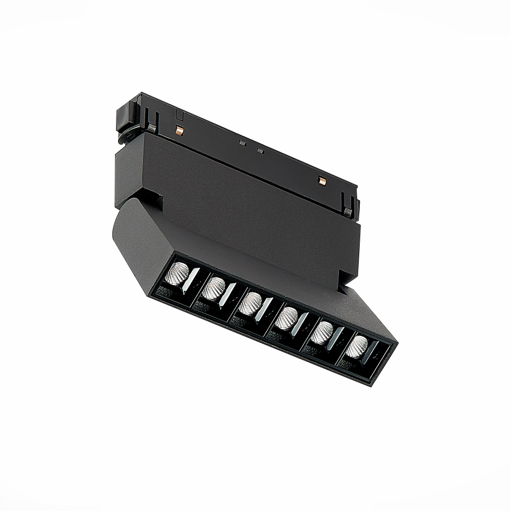 ST364.436.06 Магнитный трековый светильник Черный LED 1*6W 3000K 532Lm Ra&gt;80 36° IP20 L120xW22xH108 48V SKYLINE 48