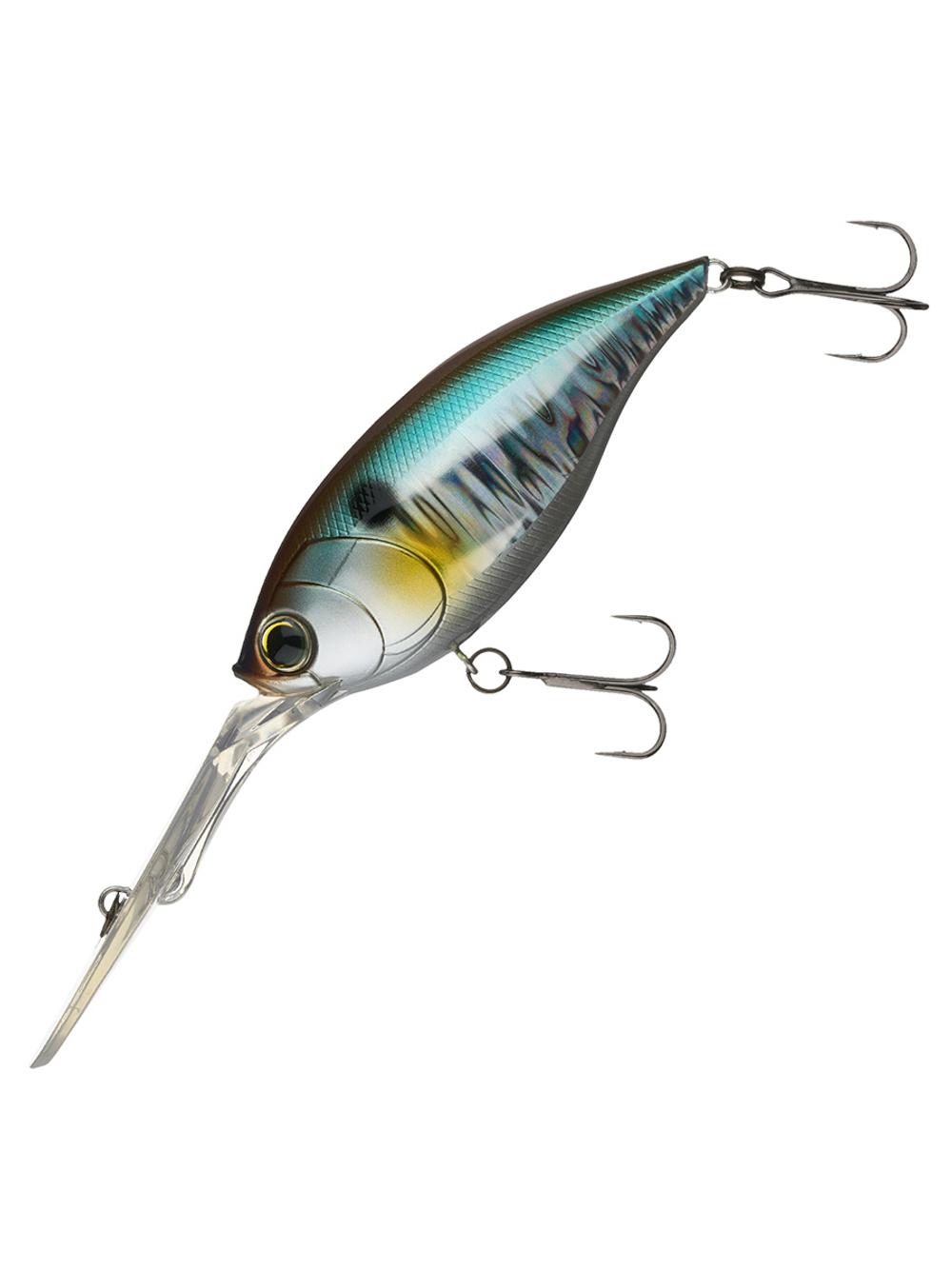 Воблер для рыбалки Duel Hardcore Bullet Crank 5+ 80F R1421-SSH, 80 мм, 27,5 г, медленно всплывающий, крэнк