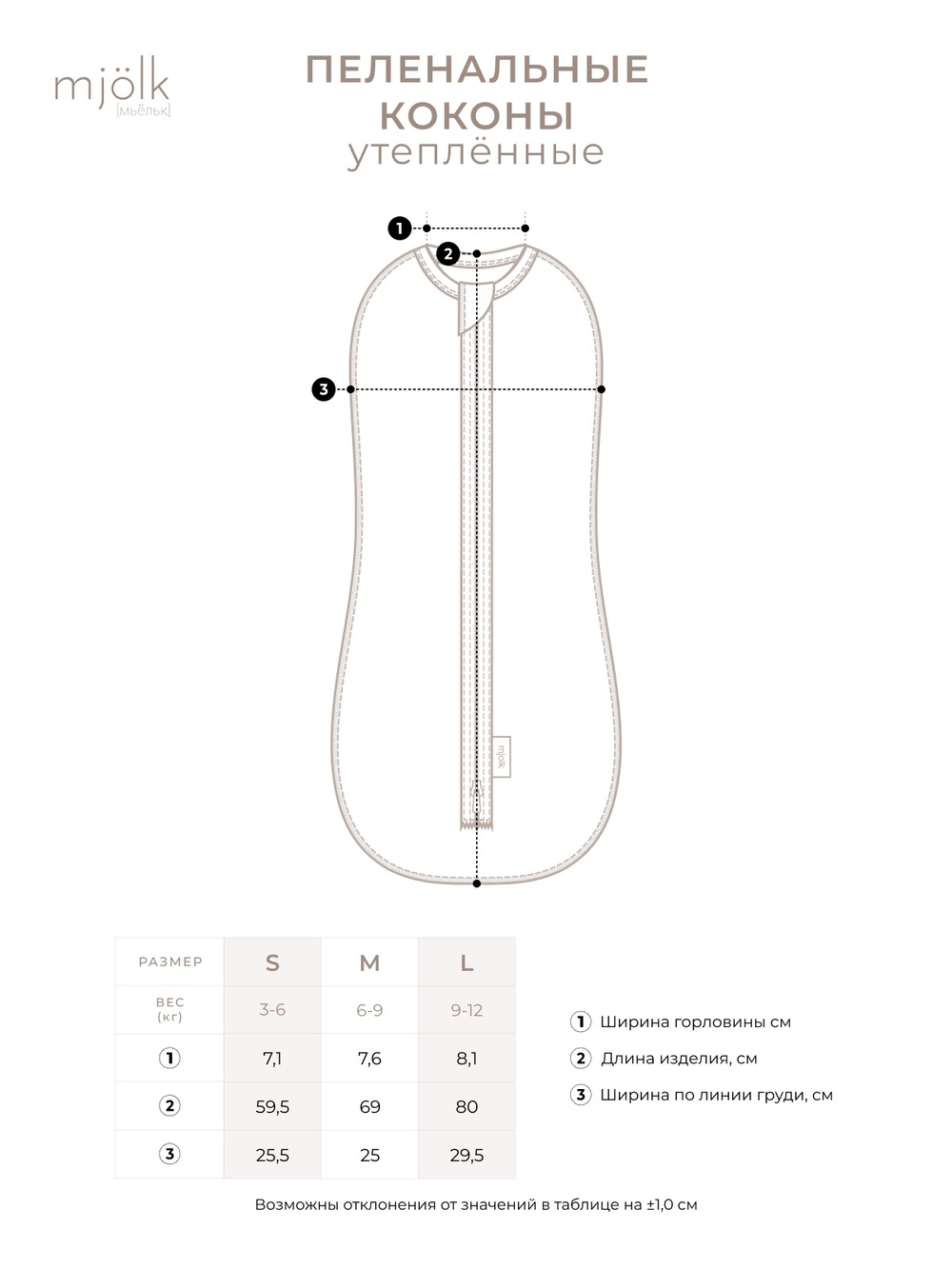 Утеплённый кокон Mjolk Белочки