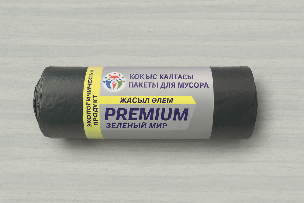 Мусорные мешки 30 литров Premium Зеленый мир