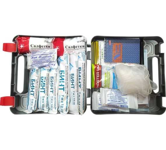 Аптечка для оказания первой помощи с применением медицинских изделий пострадавшим в дорожно-транспортных происшествиях (автомобильная) "ФЭСТ" (жгут - турникет) (приказ 260н)
