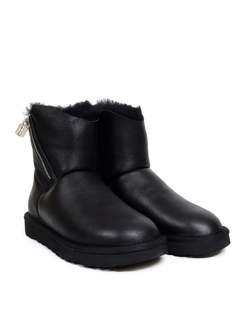 MINI OBLIQUE ZIP-black