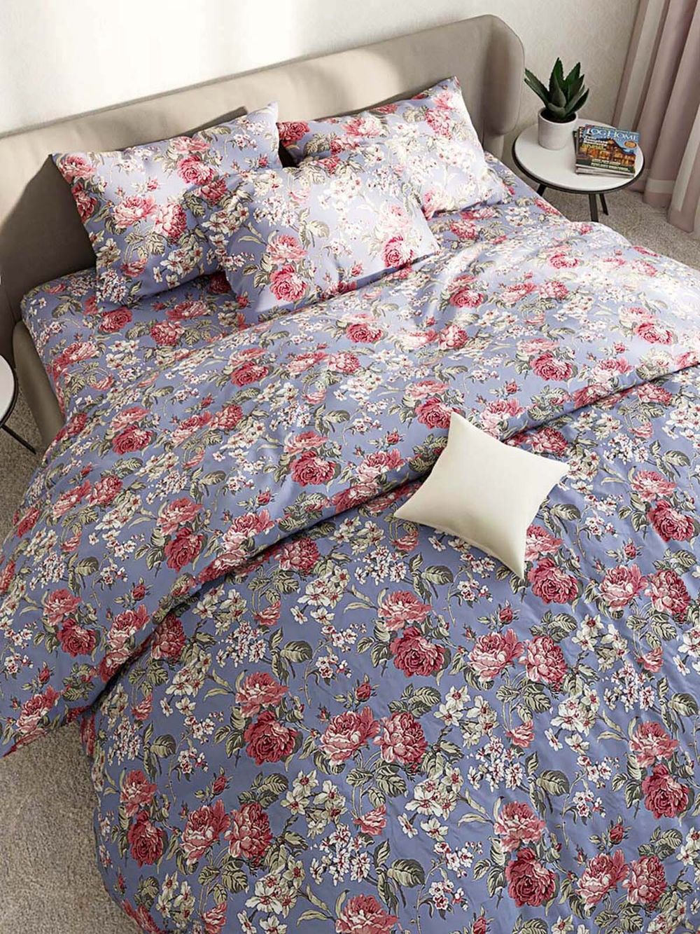 Простынь на резинке Сказка "Прохоровская роза" 160х200 см