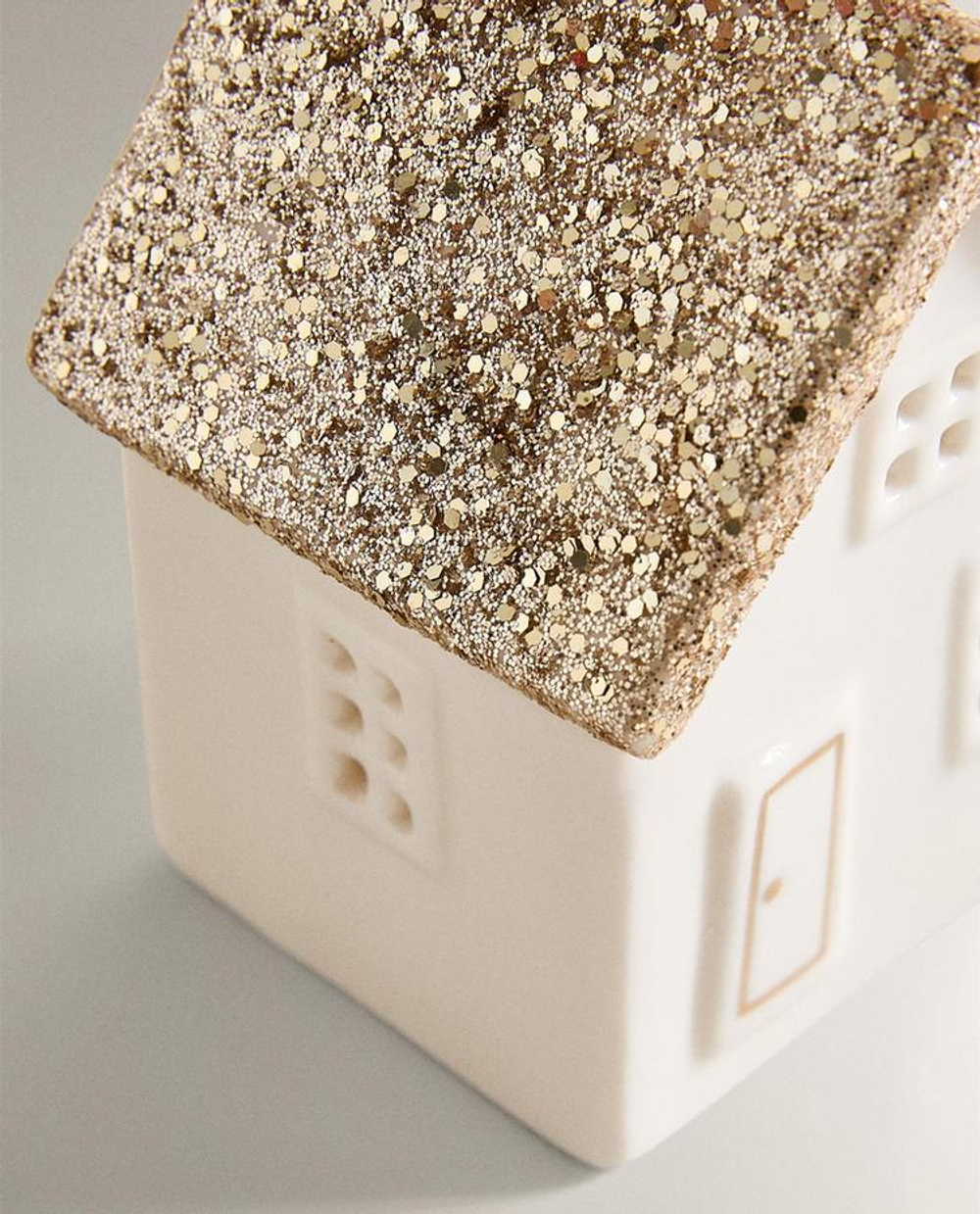 ZARA HOME НОВОГОДНЕЕ ЕЛОЧНОЕ УКРАШЕНИЕ «ДОМИК», БЕЛЫЙ