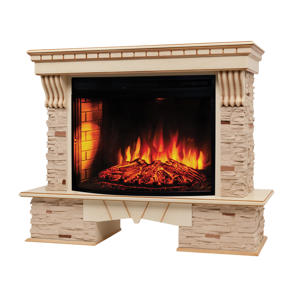 Каминокомплект Real Flame Sorento 33/33W WT с очагом Firespace 33