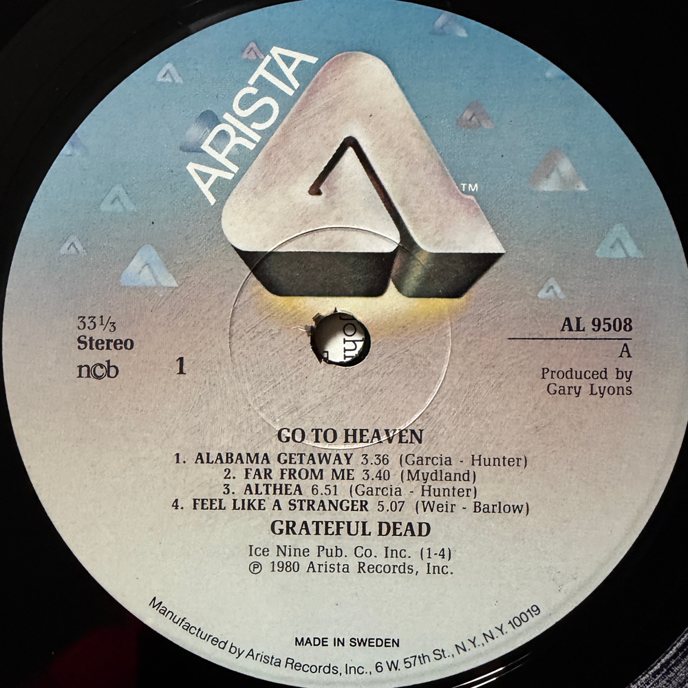 Grateful Dead ‎– Go To Heaven (Швеция 1980г.)