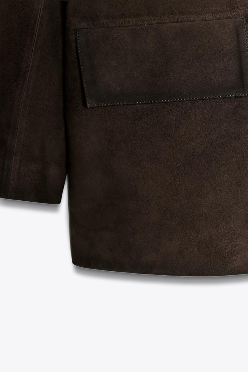 ZARA БЛЕЙЗЕР ИЗ 100% ЗАМШИ — LIMITED EDITION, ШОКОЛАДНЫЙ