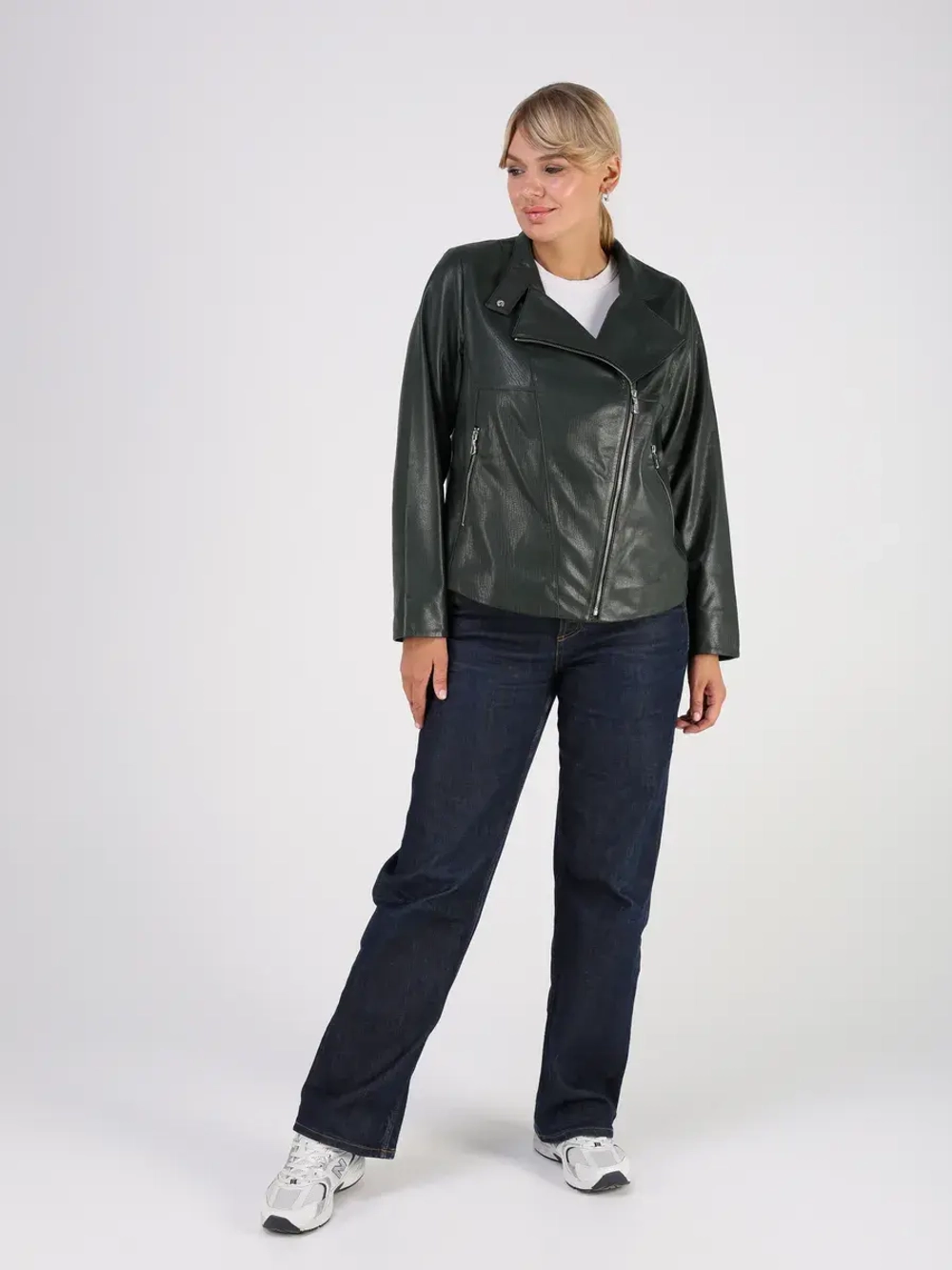 Кожаная куртка демисезонная косуха