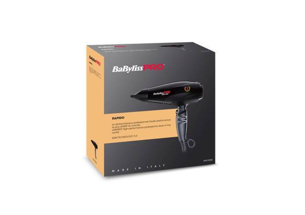 Профессиональный фен BaByliss PRO Rapido Ferrari BAB7000IE 2200w - 9