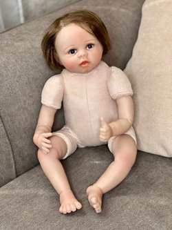 Кукла Реборн мягконабивная 55см в пакете (FA-184)