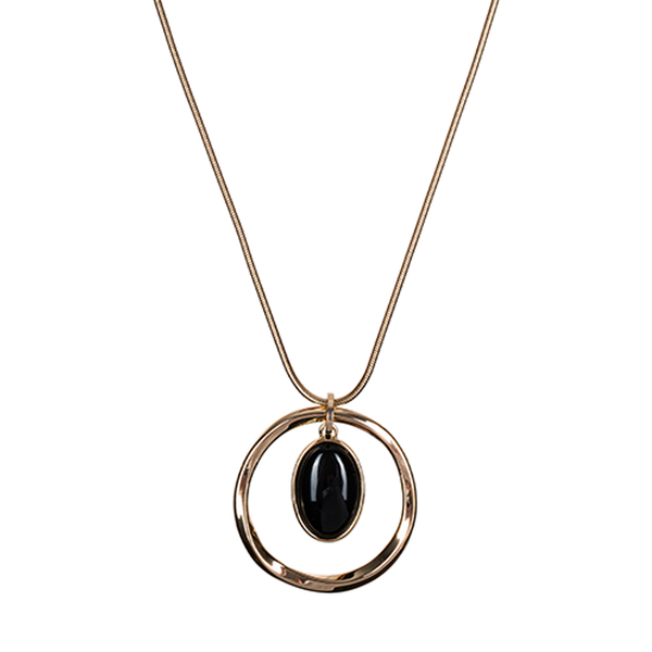 Колье Fiore Luna BLACK QUARTZ LN5135 BW/G
