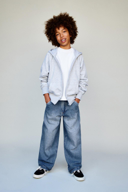 ZARA ПРЯМЫЕ ДЖИНСЫ SKATER, ВЫЦВЕТШИЙ СИНИЙ