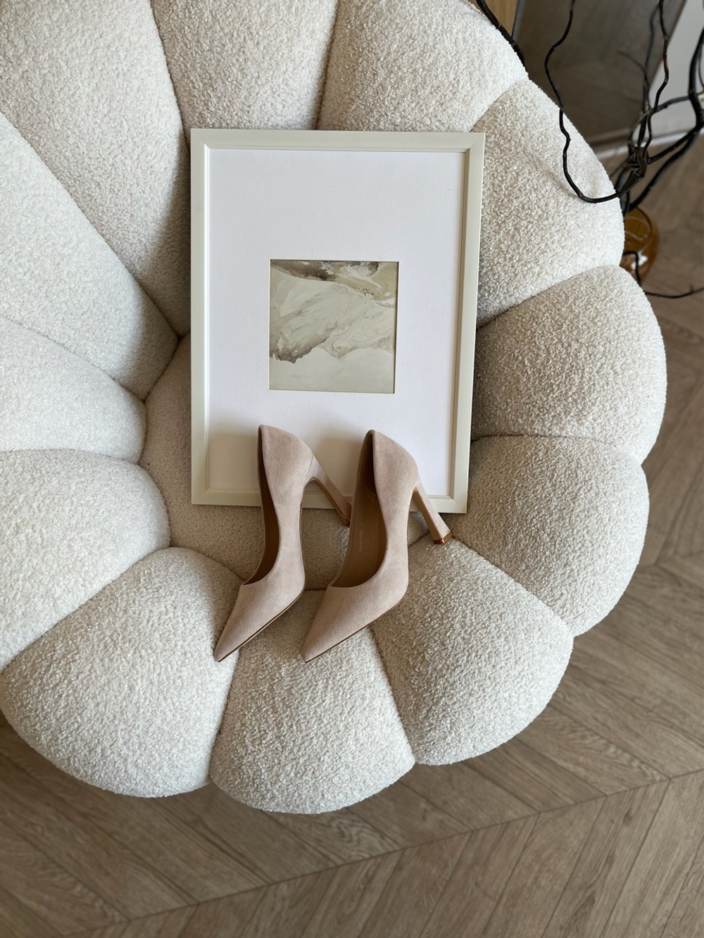 Туфли из эко замши